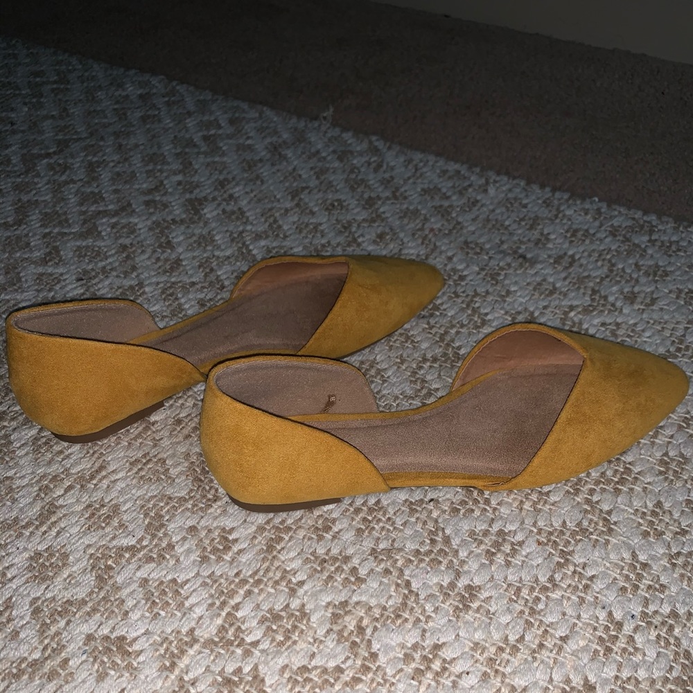 Mustard yellow flats
